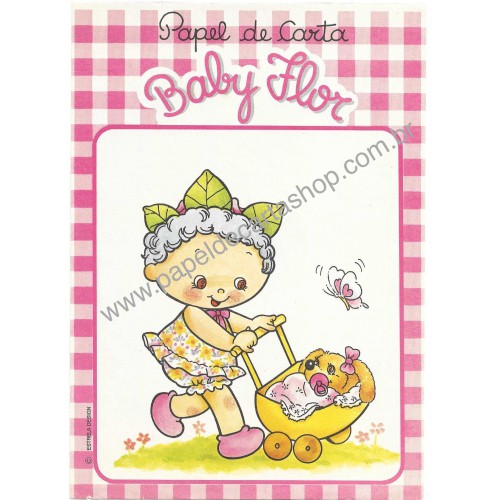 Capinha e Papel de Carta Coleção Palacio's Line Baby Flor (CRS)