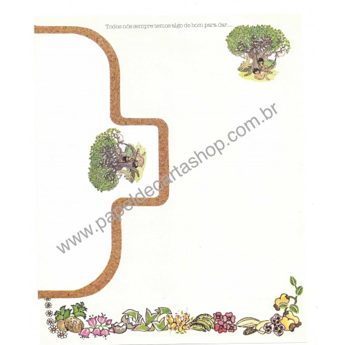 Conjunto de Papel de Carta Coleção Jaci e Poti 02