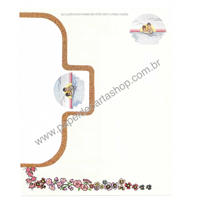 Conjunto de Papel de Carta Coleção Jaci e Poti 06