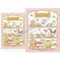 Ano 2024. Conjuntos de Papel de Carta Sanrio Characters Bakery