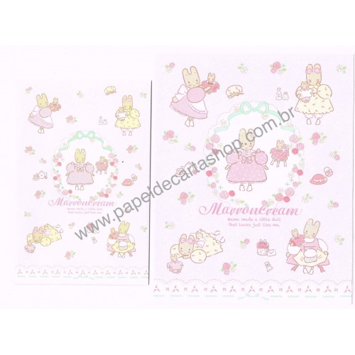 Ano 2024. Conjunto de Papel de Carta Marron Cream Sanrio