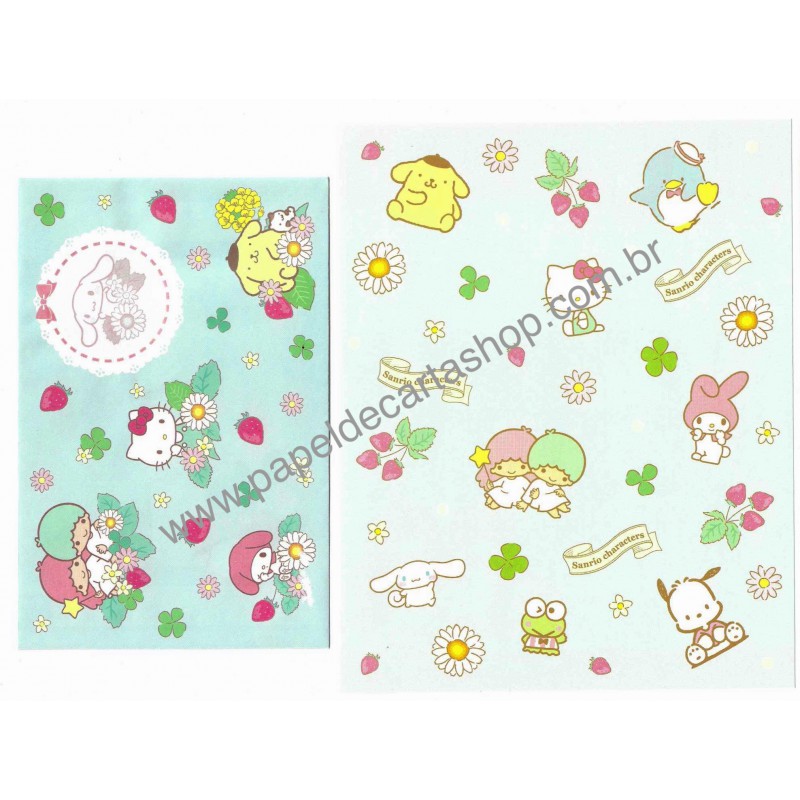 Ano 2021. Conjuntos de Papel de Carta Sanrio Characters Cin