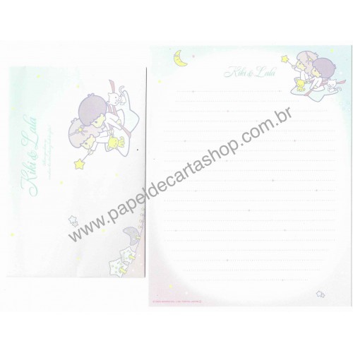Ano 2025. Kit 4 Conjuntos de Papel de Carta Little Twin Stars Sanrio