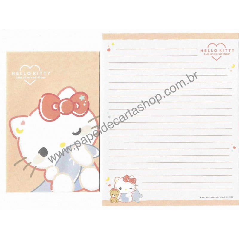 Ano 2024. Kit 4 Conjuntos de Papel de Carta Sanrio Characters