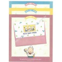 Ano 1984. Conjunto de Papel de Carta BOO GEY WOO Fresh Menu Sanrio