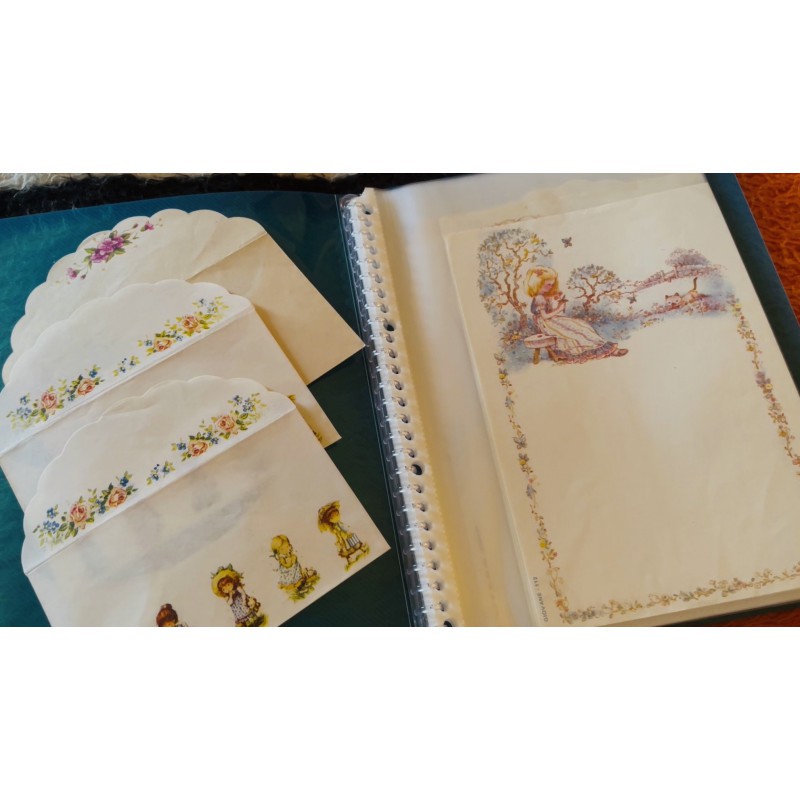 Pasta & Coleção de Papéis de Carta Antigos Argentinos Originais