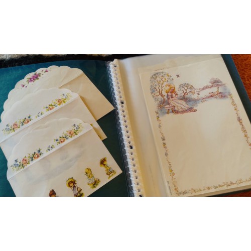 Pasta & Coleção de Papéis de Carta Antigos Argentinos Originais