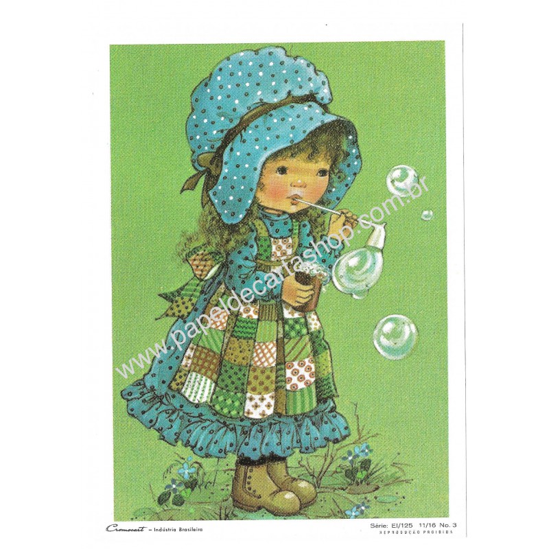 Gravura Antiga Cromocart Série E1/125 11/16 N.3
