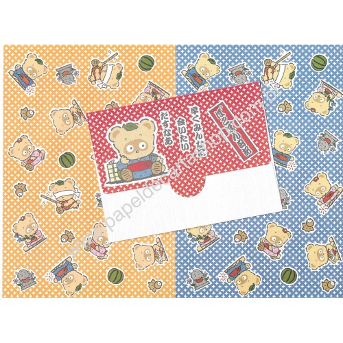 Ano 1988. Conjunto de Papel de Carta Vintage Pokopon’s Diary Sanrio
