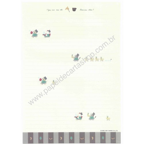 Ano 1987. Conjunto de Papel de Carta Brownie's Story CVM Vintage Sanrio