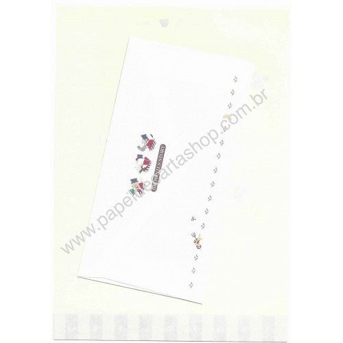 Ano 1987. Conjunto de Papel de Carta Brownie's Story CVM Vintage Sanrio