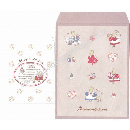 Ano 2023. Conjunto de Envelopes Marron Cream Sanrio