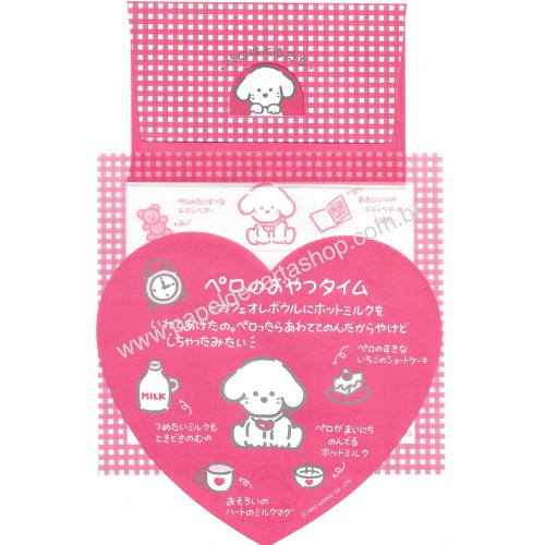 Ano 1992. Conjunto de Papel de Carta Pelo Pero wa Tomodachi Vintage Sanrio