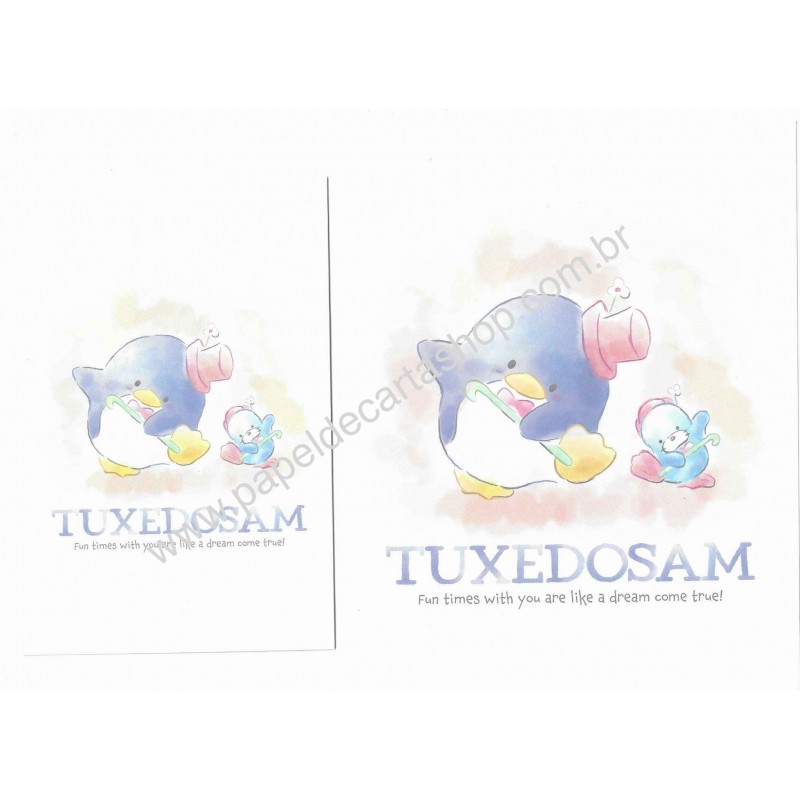 Ano 2024. Conjunto de Papel de Carta Tuxedosam Sanrio