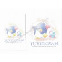 Ano 2024. Conjunto de Papel de Carta Tuxedosam Sanrio