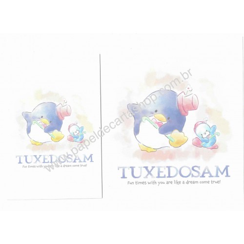 Ano 2024. Conjunto de Papel de Carta Tuxedosam Sanrio