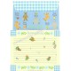 Ano 1995. Conjunto de Papel de Carta Honeyfield CAZ Antigo (Vintage) Sanrio