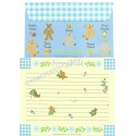 Ano 1995. Conjunto de Papel de Carta Honeyfield CAZ Antigo (Vintage) Sanrio