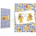 Ano 1996. Conjunto de Papel de Carta Holly's Bear XDZ Vintage Sanrio