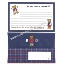 Ano 1996. Conjunto de Papel de Carta Mr. Bears Dream BD P Vintage Sanrio
