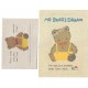 Ano 1996. Conjunto de Papel de Carta Mr. Bears Dream Vintage Sanrio