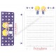 Ano 1999. Conjunto de Papel de Carta Patty & Jimmy Stars Sanrio