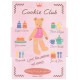 Ano 1995. Conjunto de Papel de Carta Cookie Club CRS Vintage Sanrio
