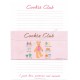 Ano 1995. Conjunto de Papel de Carta Cookie Club CRS Vintage Sanrio