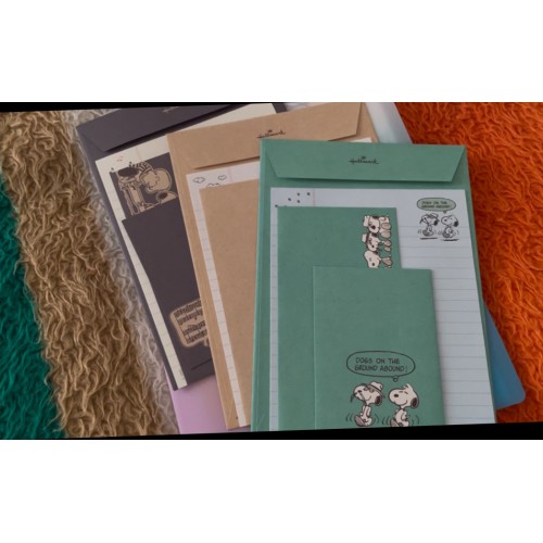 Coleção de Papéis de Carta SNOOPY Seleção Especial Original