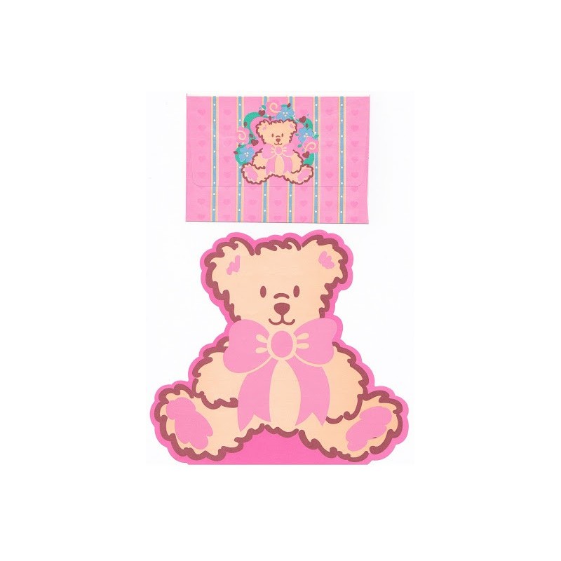 Ano 1995. Conjunto de Papel de Carta Bear Vintage Sanrio