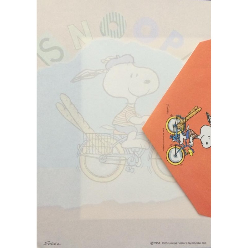 Conjunto de Papel de Carta ANTIGO IMPORTADO SNOOPY P4