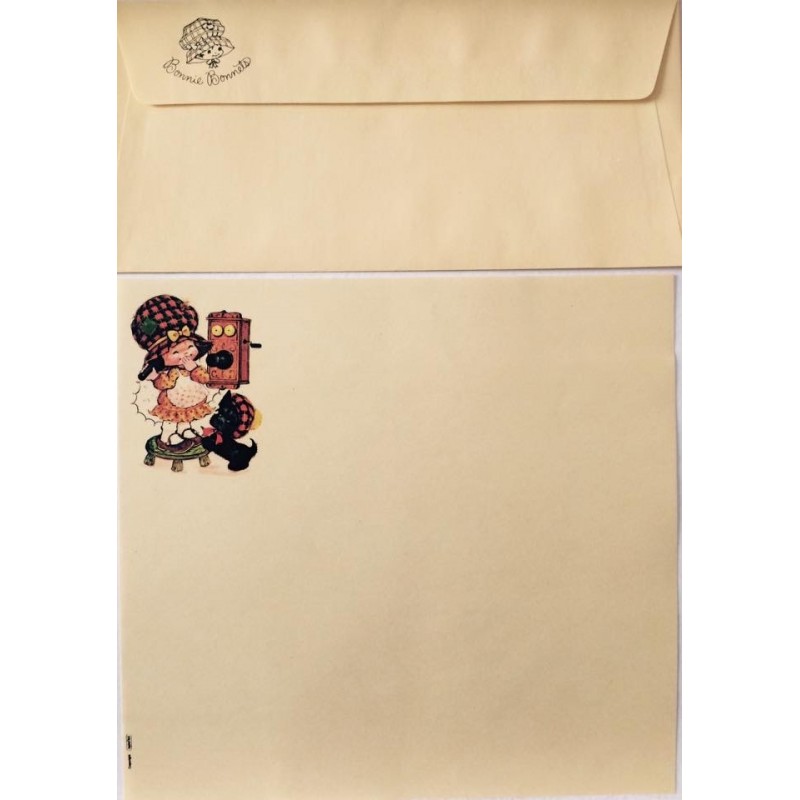 Conjunto de Papel de Carta Antigo Bonnie Bonnets GLA