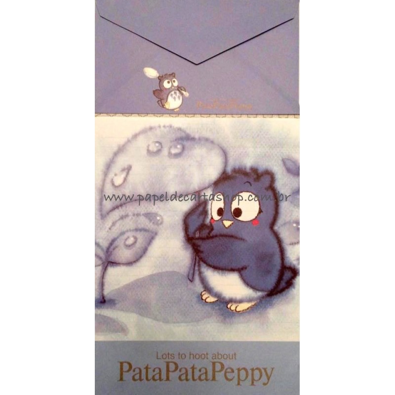 Ano 1993. Conjunto de Papel de Carta PataPataPeppy Vintage Sanrio